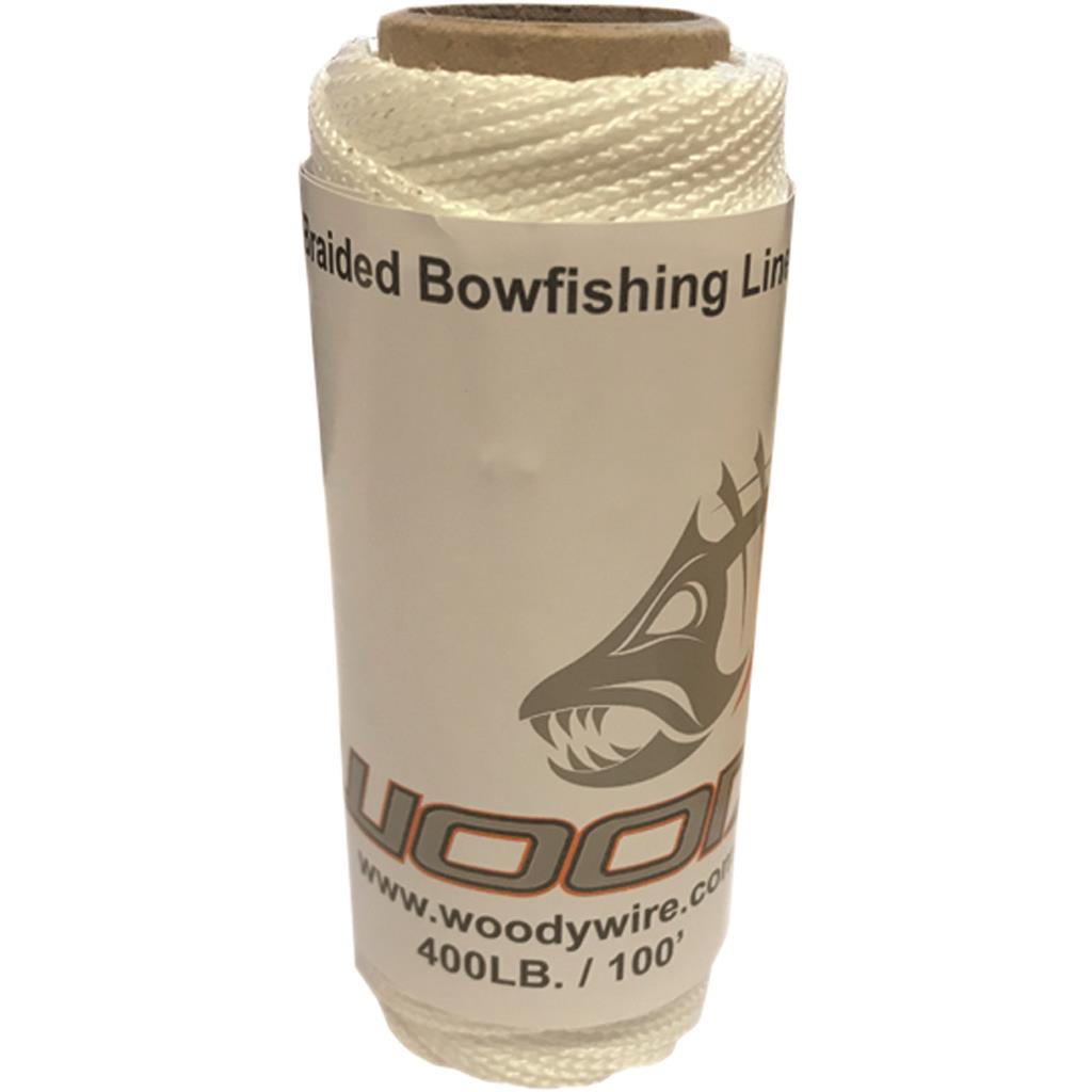 Picture of Woody Wire 1202686 400 lbs Bowfishing Braided Line&#44; White - 100 ft.