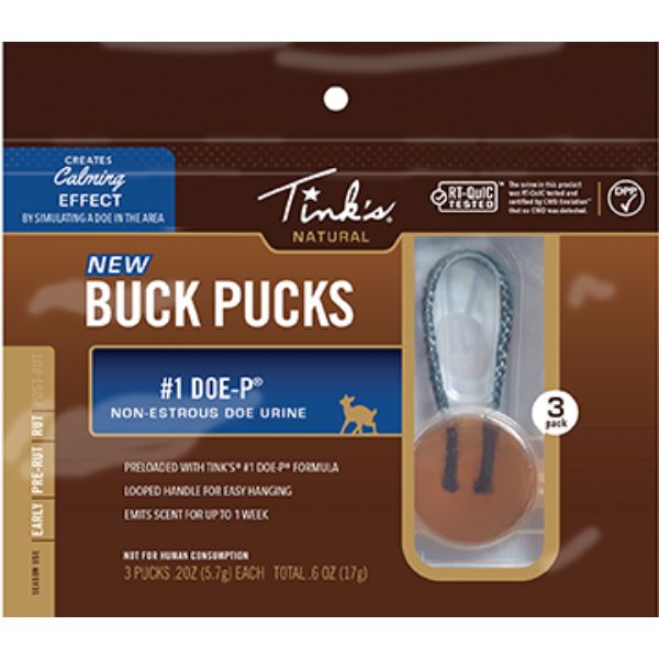 Picture of Arcus Hunting 1406066 Tinks No.1 Doe-P Buck Puck Scent Hanger - Pack of 3