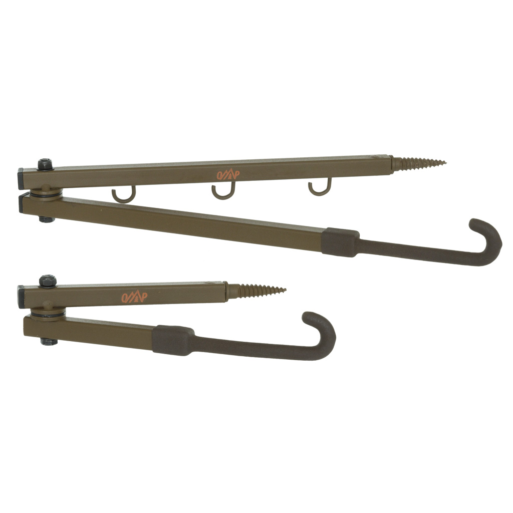 October Mountain 1601190 23 in. & 13 in. Foldable Bow Hanger Combo, Brown