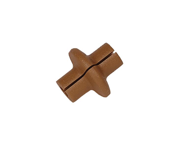 Slotted Kisser Button, Brown
