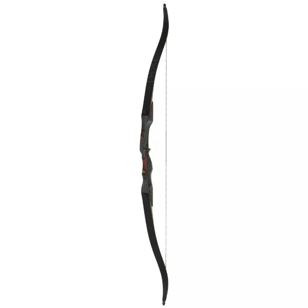 OMP2216240 62 in. Mountaineer Dusk Recurve - Left Hand, Black - 40 lbs
