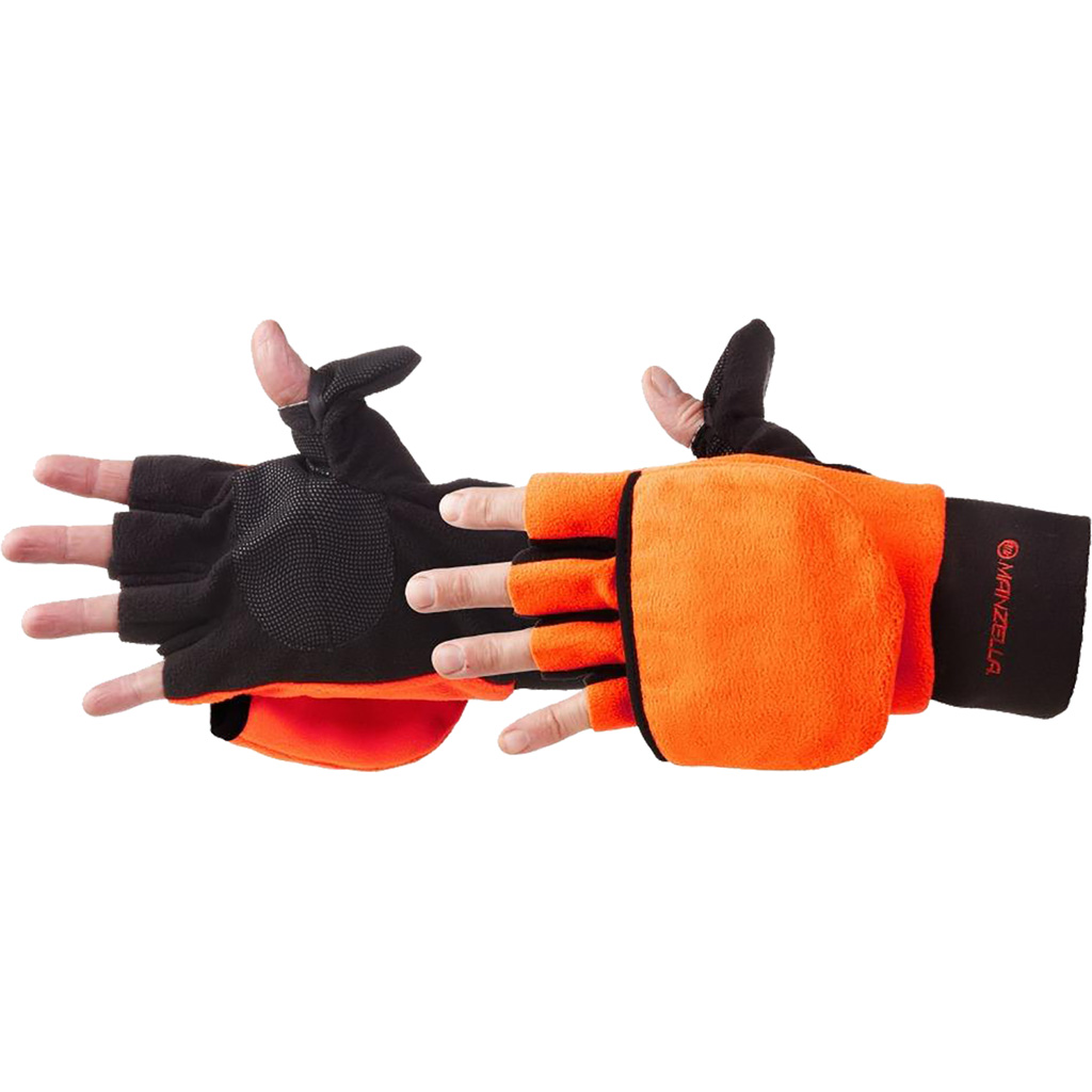 1205062 Bowhunter Convertible Glove & Mitten, Blaze Orange - Large