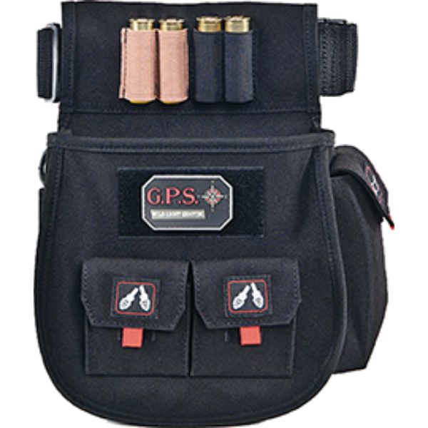1206789 GPS Sporting Clays Deluxe Double Shell Pouch with Belt, Black