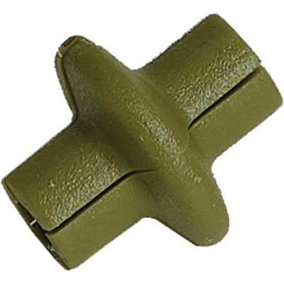 Kisser Button Slotted, Olive Green