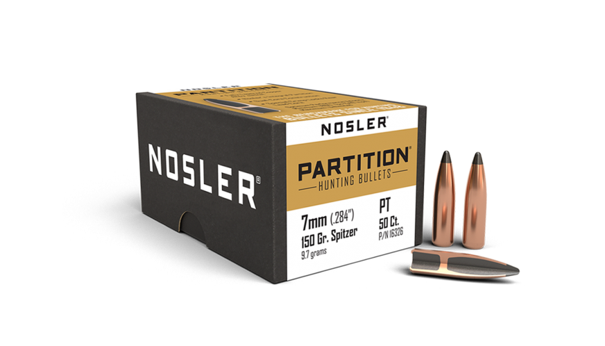 1206482 7 mm 150gr Partition Bullets Spitzer Point - Pack of 50