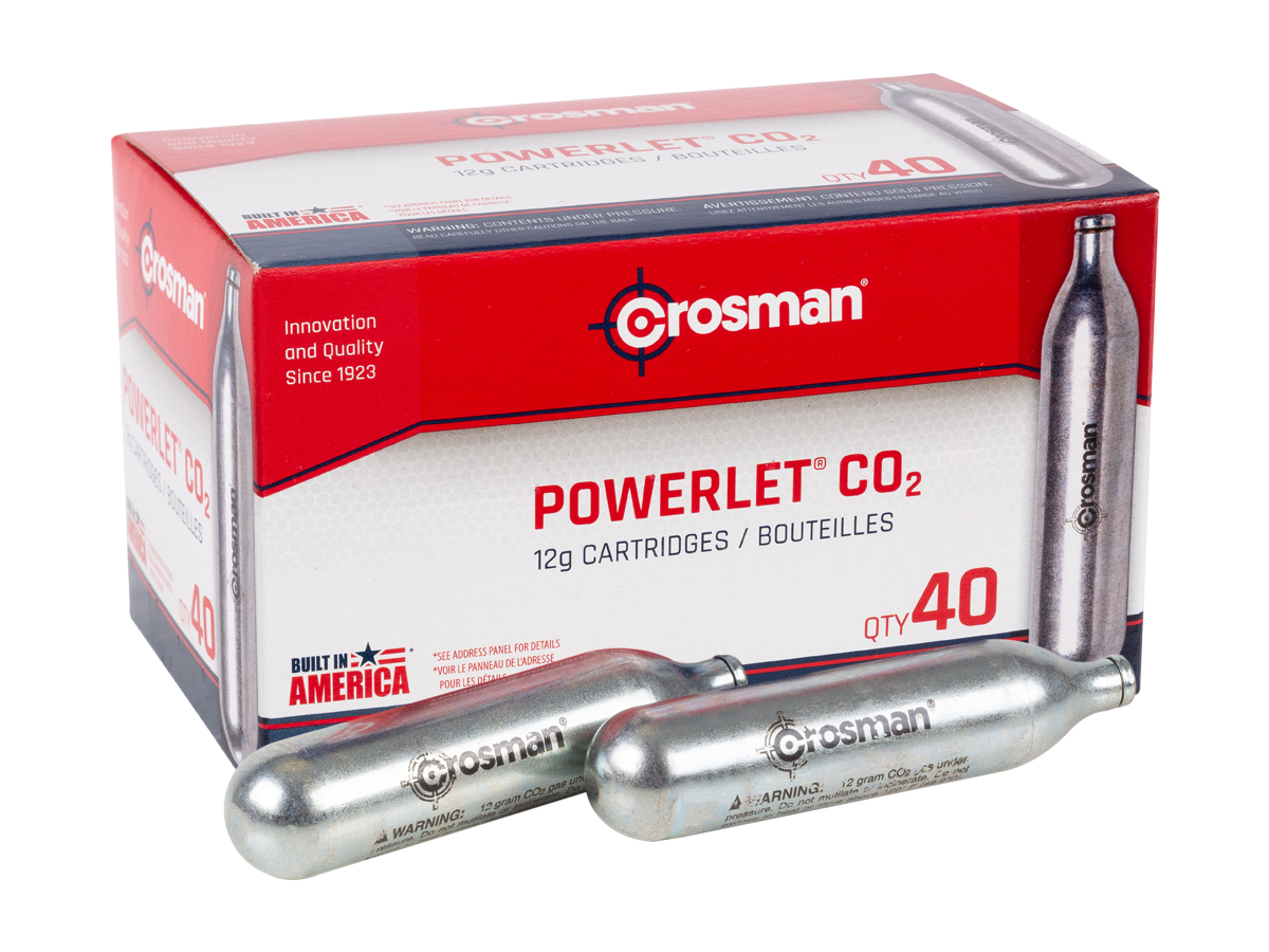 Picture of Crosman 1003743 Powerlet CO2 Cartridges&#44; Pack of 40