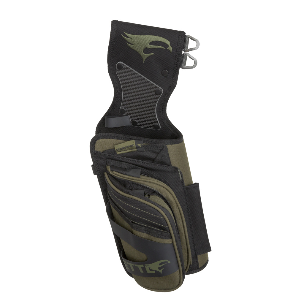 1601271 Mettle Field Ambush Left Hand Quiver, Green & Black