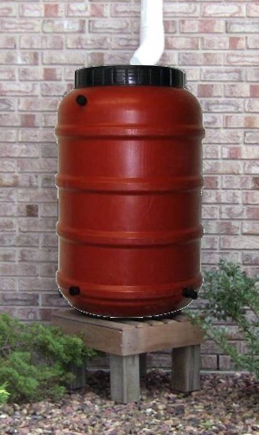 50 gal Terra Cotta Rain Barrel