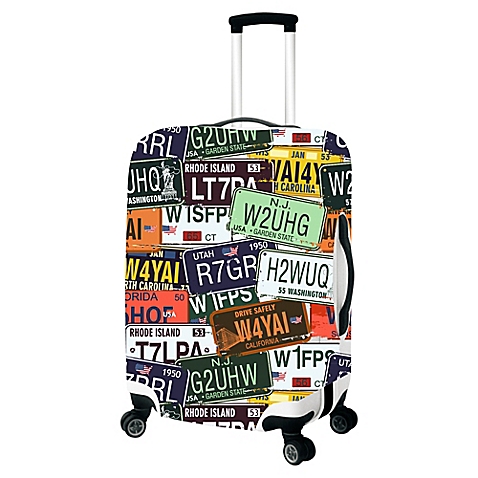 Picture of Picnic Gift 9007-MD License Plate-Primeware Luggage Cover - Medium