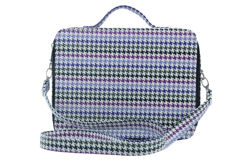 Picture of Picnic Gift 7120-HT Cosmopolitan-Insulated Adjustable Make Up Travel Organizer, Houndstooth