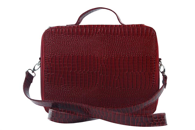 Picture of Picnic Gift 7122-RD Cosmopolitan-Insulated Adjustable Make Up Travel Organizer, Red Croc
