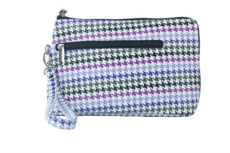 Picture of Picnic Gift 7320-HT French 75-Daily Essentials Cosmetics Bags with Removable Wristlet, Houndstooth
