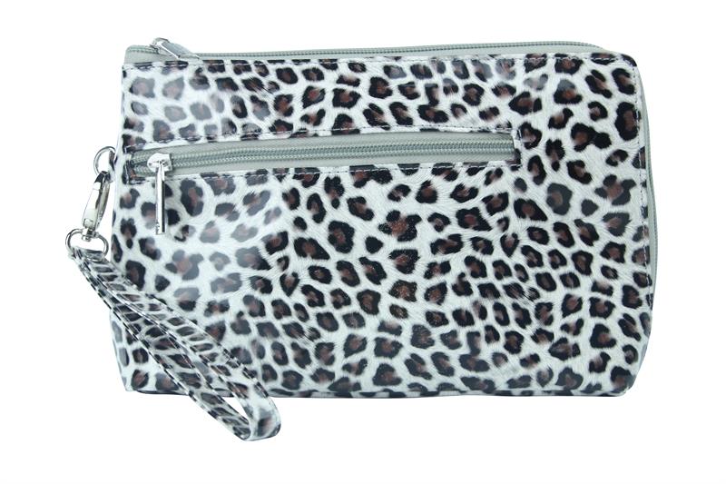 Picture of Picnic Gift 7324-CT French 75-Daily Essentials Cosmetics Bags with Removable Wristlet&#44; Cheetah