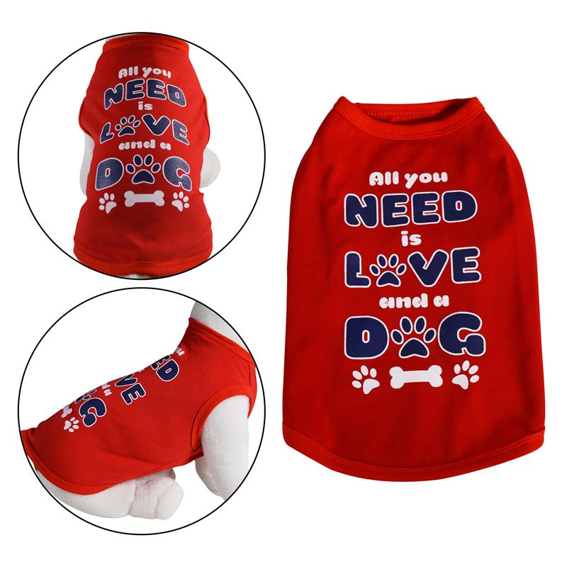 Picture of Primeware 6110-XS All You Need Dog Red Shirt - Extra Small