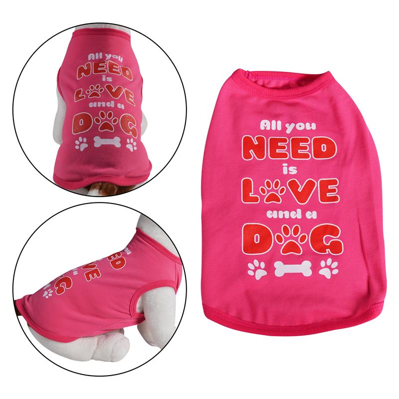 Picture of Primeware 6112-XS All You Need Dog Pink Shirt - Extra Small