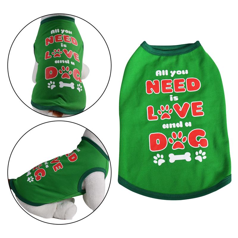 Picture of Primeware 6113-XS All You Need Dog Green Shirt - Extra Small