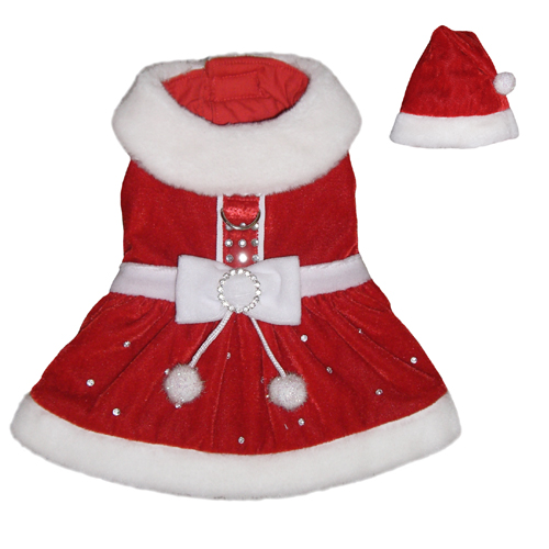 Picture of Pooch Outfitters PSPP-XL Santa Paws Dress&#44; Red - Extra Large