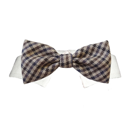 Picture of Pooch Outfitters PEBT-XL Ethan Bow Tie&#44; Tan - Extra Large