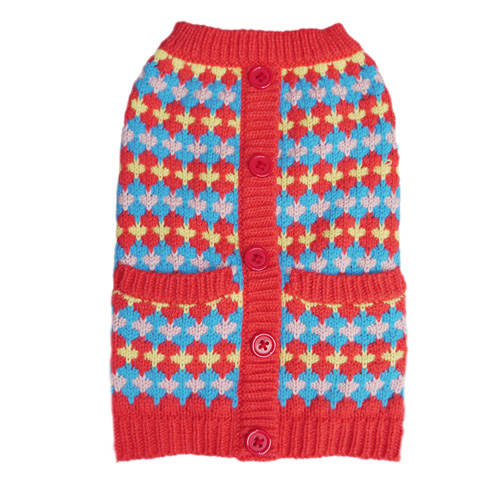 Picture of Pooch Outfitters PZSO-L Zoe Sweater&#44; Orange - Large