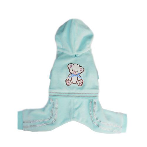 Picture of Pooch Outfitters PTJB-XS Teddy Jumper&#44; Blue - Extra Small