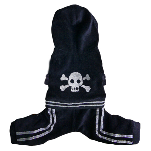 Picture of Pooch Outfitters PSJP-XS Skully Jumper&#44; Black - Extra Small