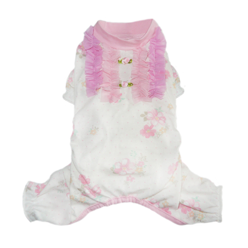 Picture of Pooch Outfitters PGPJ-L Genevieve Pajama&#44; Off white - Large