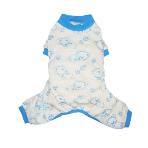 Picture of Pooch Outfitters PIPB-M Milo Pajama&#44; Blue - Medium