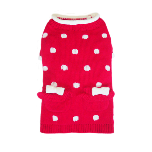 Picture of Pooch Outfitters PLSR-M Lala Sweater&#44; Red - Medium