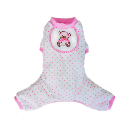 Picture of Pooch Outfitters PTPJ-M Teddy Pajama&#44; Pink - Medium
