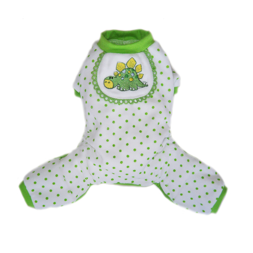 Picture of Pooch Outfitters PDPP-XXS Dino Pajama&#44; Green - 2XS