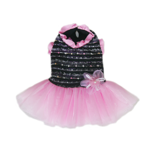 Picture of Pooch Outfitters PCPS-XS Caroline Party Dress&#44; Black - Extra Small