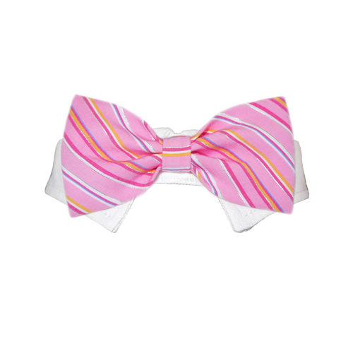 Picture of Pooch Outfitters PRYA-XXL Ryan Bow Tie&#44; Pink - 2XL