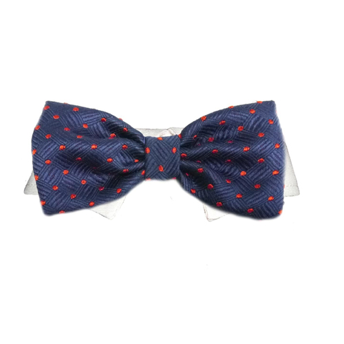 Picture of Pooch Outfitters PABT-XS Andrew Bow Tie&#44; Blue - Extra Small