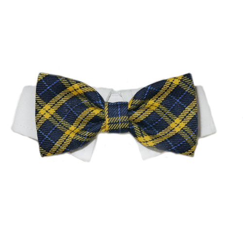 Picture of Pooch Outfitters PBRB-XS Bruce Bow Tie&#44; Blue - Extra Small