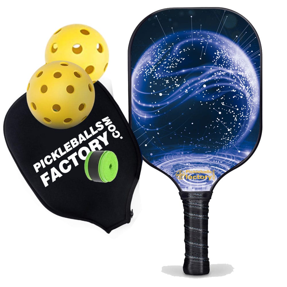PB00063-11-C Crystal Ball Pop Pickleball Paddle - Best Pickleball Paddles Amazon Pickleball Olympics 2024, Carbonfiber Graphite