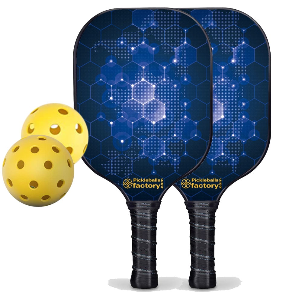 PB00052-2-G Best Pickleball Set - Net Pickleball Equipment, Half Pickleball Net, Glassfiber Graphite