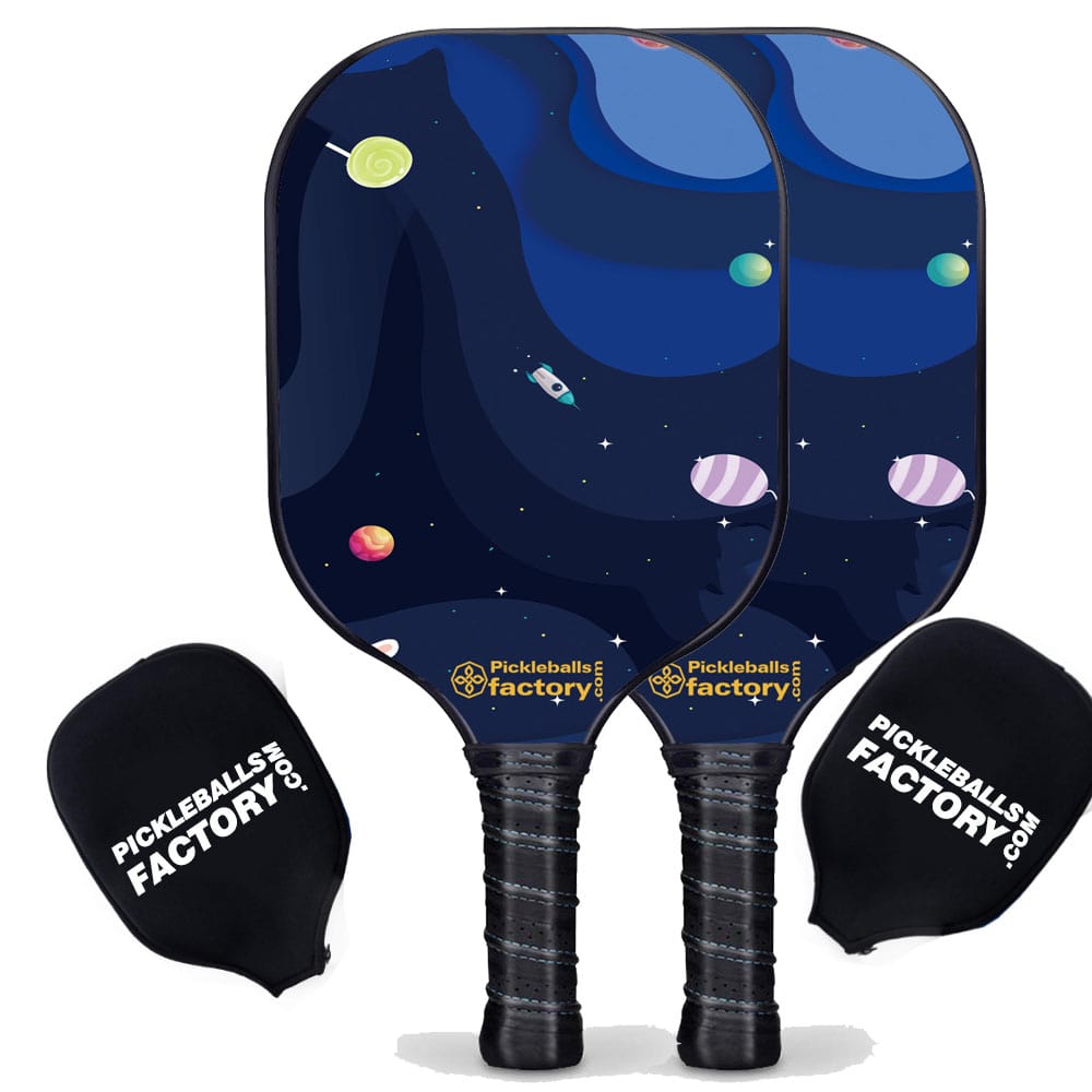 Near Me Pickleball Set - Starry Night Pro Pickleball Paddle, Best Beginner Pickleball Paddles Sets, Carbonfiber Graphite