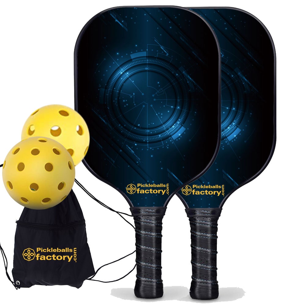 Pickleball Starter Set - Technology Custom Pickleball Paddle, Home Pickleball Set, Glassfiber Graphite