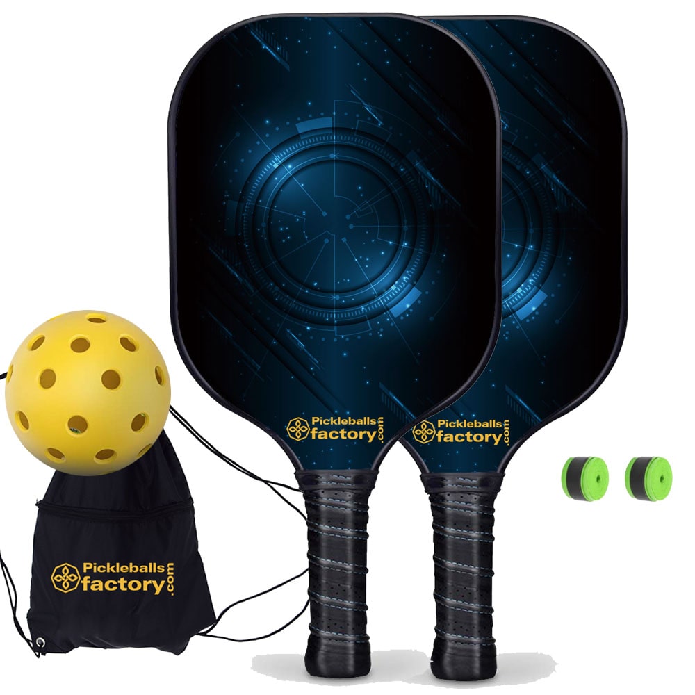 Pickleball Starter Set - Technology Custom Pickleball Paddle, Home Pickleball Set, Glassfiber Graphite