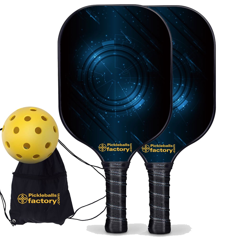 Pickleball Starter Set - Technology Custom Pickleball Paddle, Home Pickleball Set, Carbonfiber Graphite
