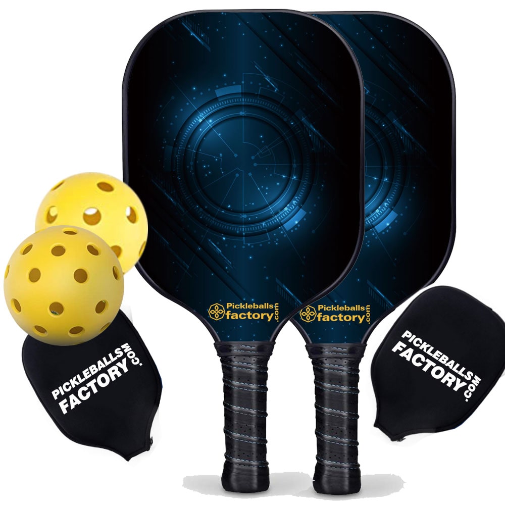 Pickleball Starter Set - Technology Custom Pickleball Paddle, Home Pickleball Set, Carbonfiber Graphite