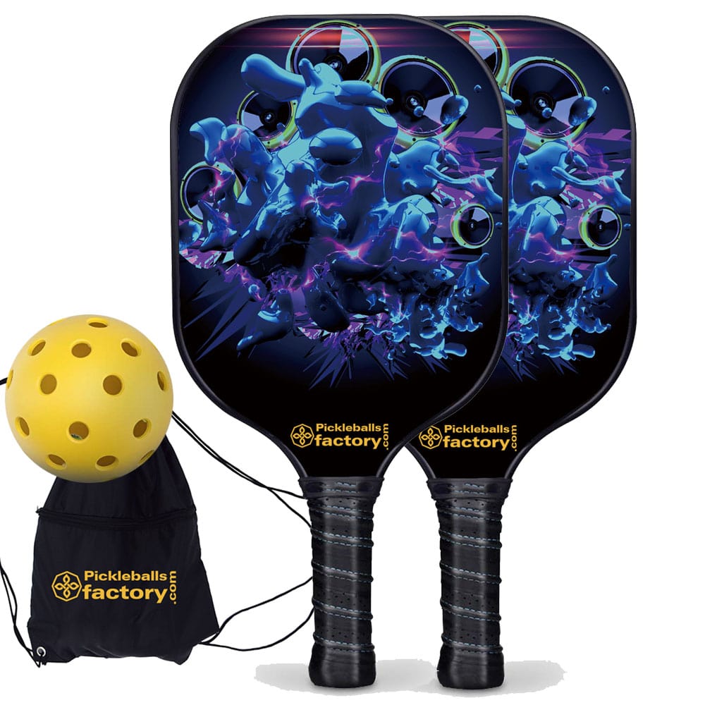 Near Me Pickleball Set - Mirs Custom Pickleball Paddle, Carbonfiber Graphite