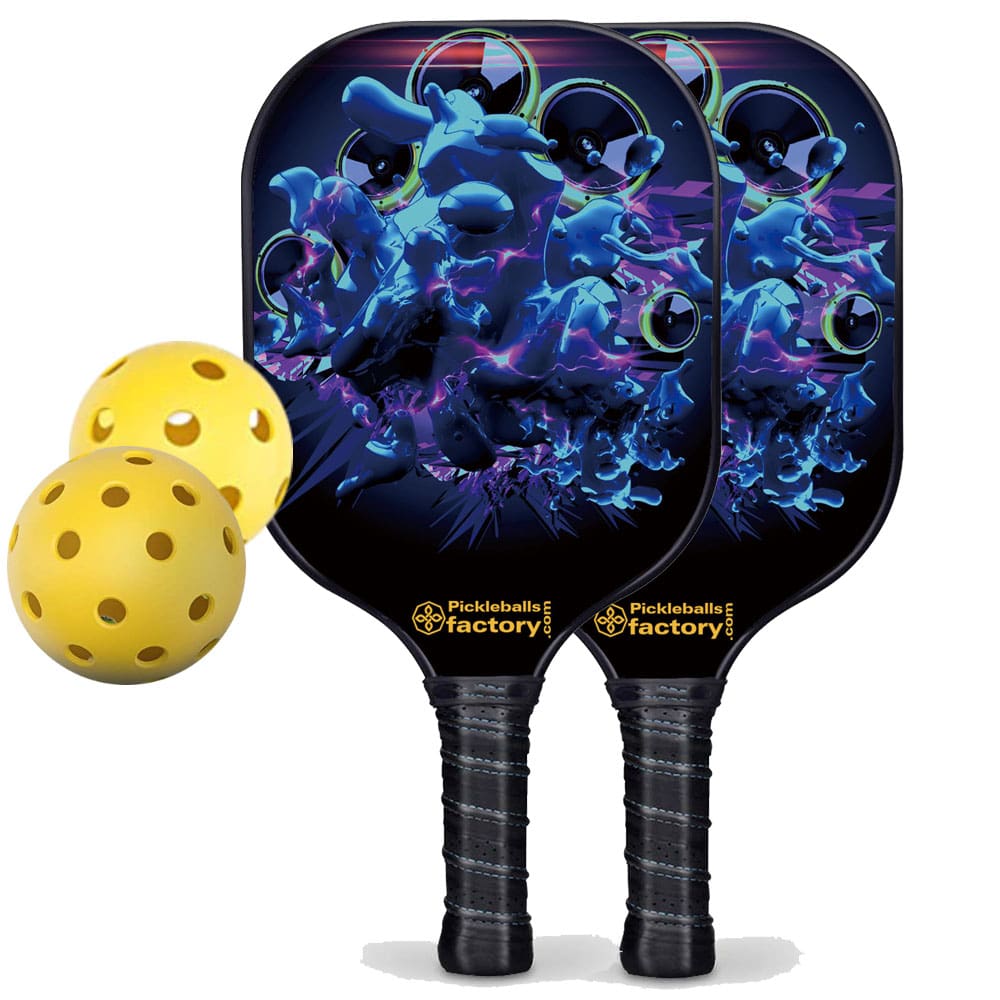 Near Me Pickleball Set - Mirs Custom Pickleball Paddle, Carbonfiber Graphite