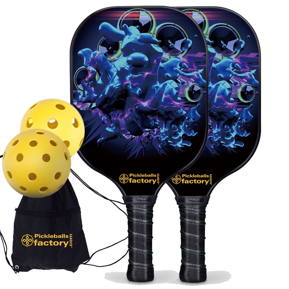 Near Me Pickleball Set - Mirs Custom Pickleball Paddle, Carbonfiber Graphite