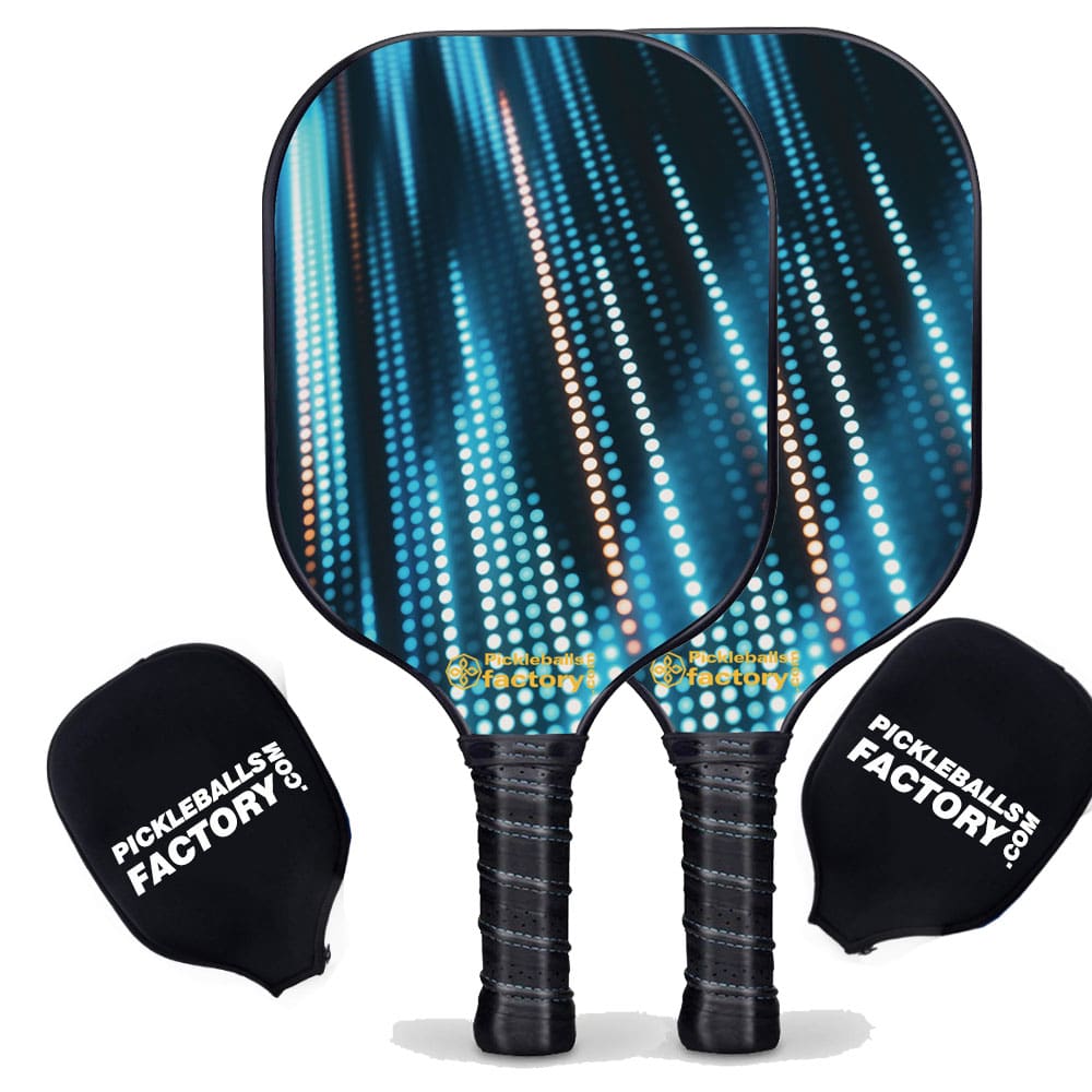 Pickleball Paddle Set - Neon Light Pro Pickleball Paddle, Pickle Ball Starter Kit, Carbonfiber Graphite