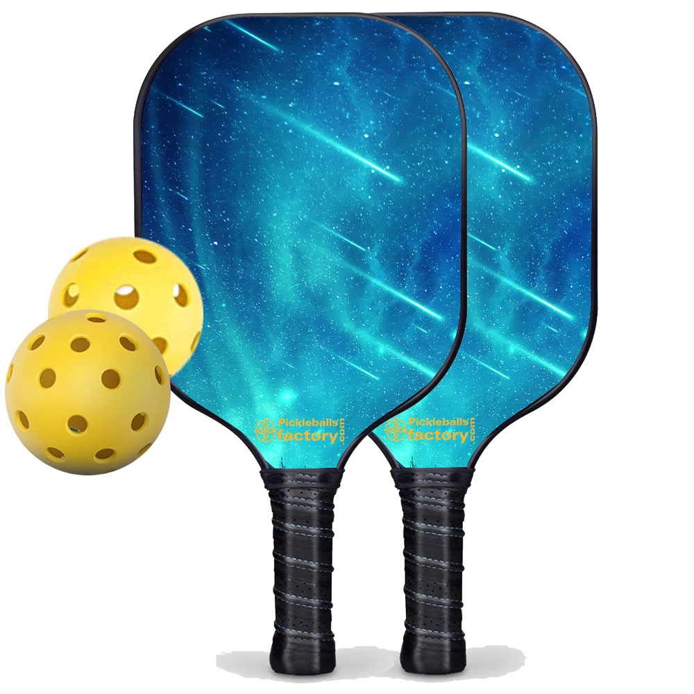 Pickleball Set - Meteor Shower Pro Pickleball Paddle, Pickleball Starter Kit, Glassfiber Graphite