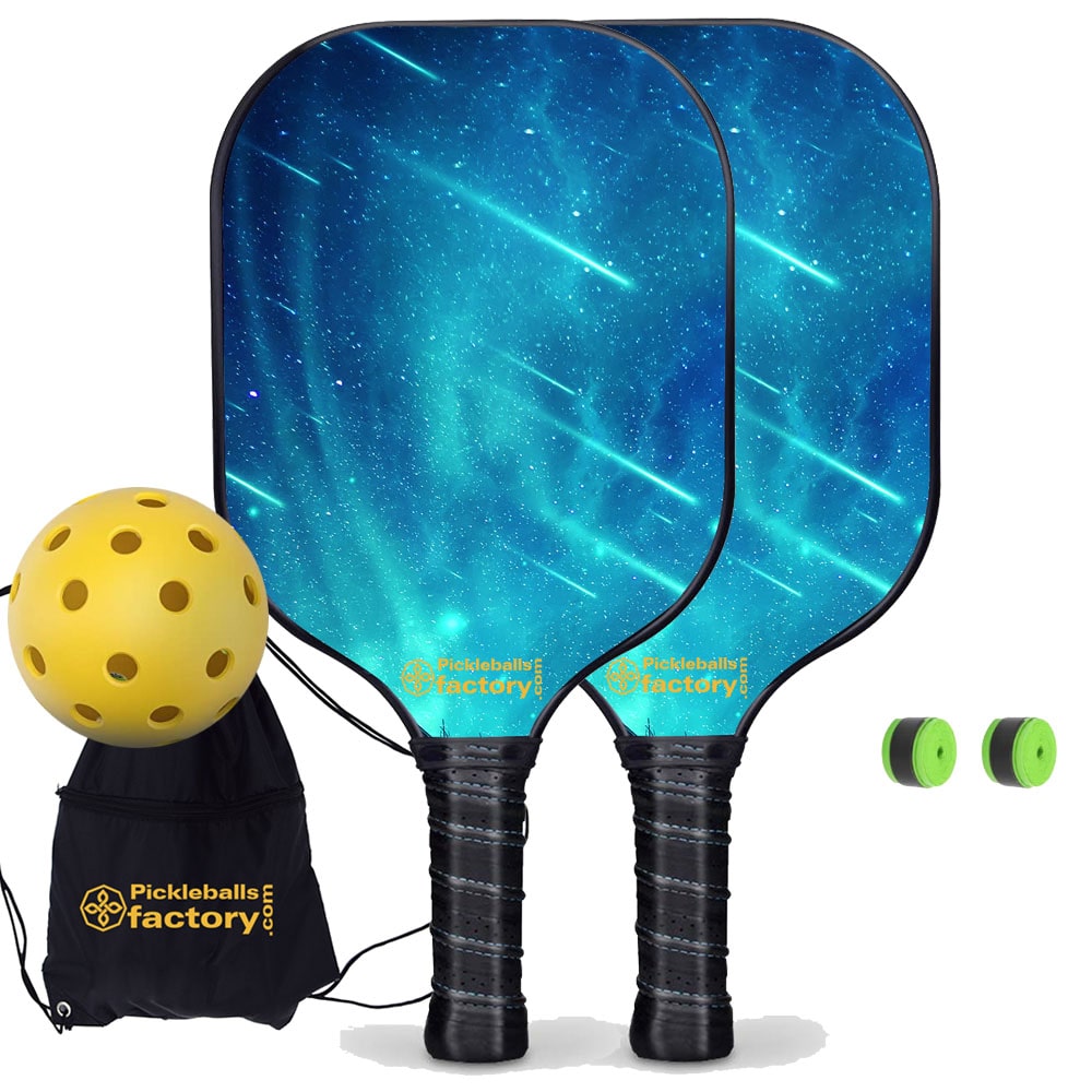 Pickleball Set - Meteor Shower Pro Pickleball Paddle, Pickleball Starter Kit, Glassfiber Graphite