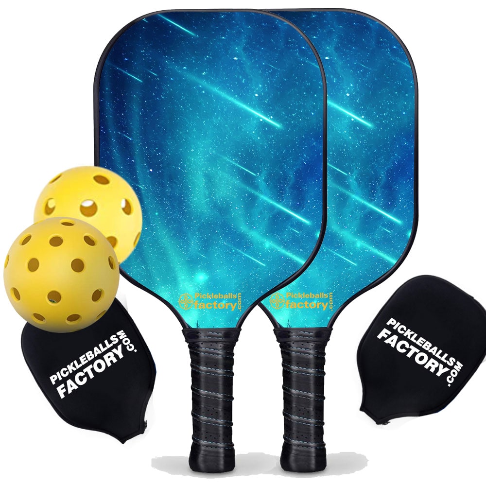 Pickleball Set - Meteor Shower Pro Pickleball Paddle, Pickleball Starter Kit, Carbonfiber Graphite