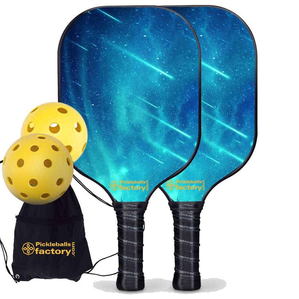Pickleball Set - Meteor Shower Pro Pickleball Paddle, Pickleball Starter Kit, Carbonfiber Graphite