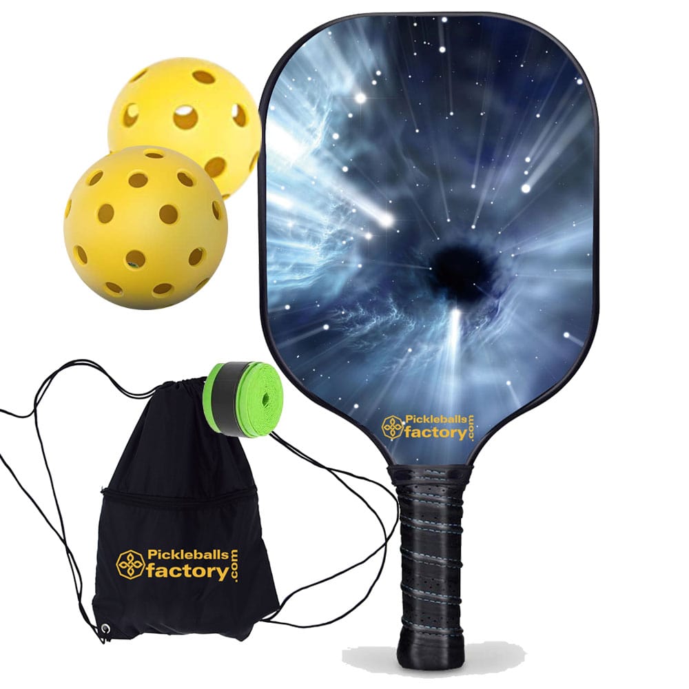 Custom Pickleball Paddle - Black Hole Pickle Paddle, Senior Pickleball Outdoor Pickleballs for Sale, Glassfiber Graphite